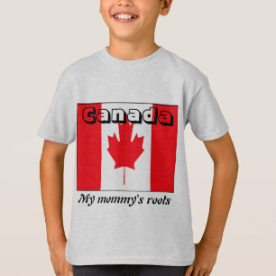 私のママのルーツのカナダの子どもたちTシャツ Tシャツ