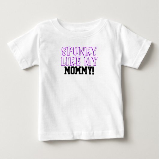私のママの子供用のシャツのようなスプーン ベビーTシャツ (正面)