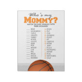 私のママの赤ちゃんの動物のシャワーゲームであるバスケットボール ノートパッド (回転)