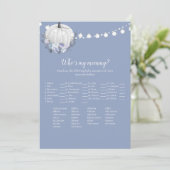 私のママの赤ちゃんシャワーゲームであるホワイトカボチャ 招待状 (スタンド正面)