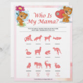 私のママは誰[テディベア] レターヘッド (正面/裏面)