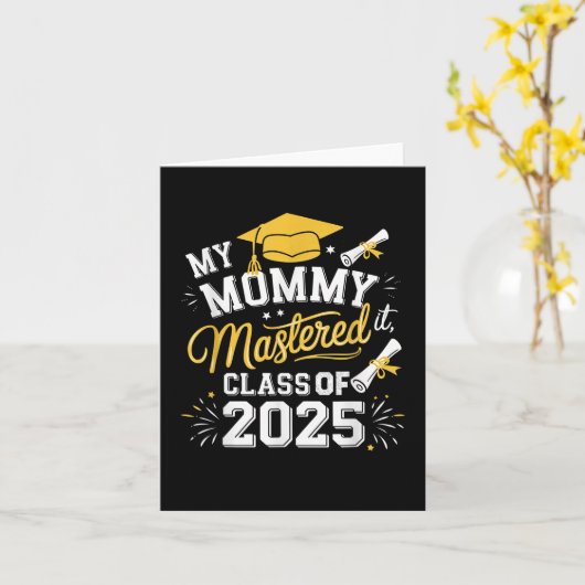 私のママは2025年マスターズ卒業のClをマスター カード (黄色い花)
