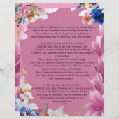 私のママ献身パーソナライズされた紙 (正面/裏面)