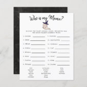 私のママ赤ちゃんシャワーのゲームである小さなブガール (正面/裏面)