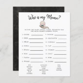 私のママ赤ちゃんシャワーのゲームである小さなブー少年 (正面/裏面)