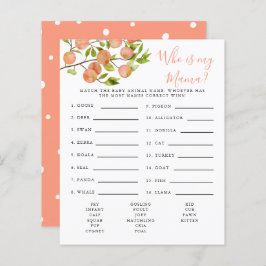 私のママ赤ちゃんシャワーのゲームである桃