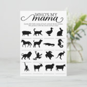 私のママ赤ちゃんシャワーのゲームのアクティビティ 招待状 (スタンド正面)