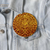 私のマヤのカレンダー(ボタンPinで) 缶バッジ (インサイチュ)