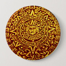 私のマヤのカレンダー(ボタンPinで) 缶バッジ