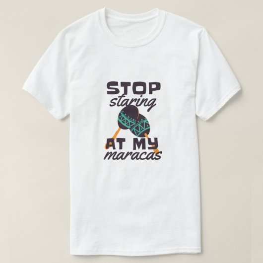 私のマラカスばかり見ないで  Tシャツ (デザイン正面)