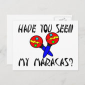 私のマラカスを見たか？ ポストカード (正面/裏面)