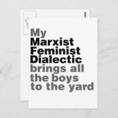 私のマルクス主義フェミニスト弁証法はすべての男の子をもたらす ポストカード (正面/裏面)