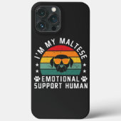 私のマルチーズ犬の精神的サポート人間です Case-Mate iPhoneケース (裏面)