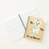 私のマルチーズ食べ私の宿題 ノートブック (内部)