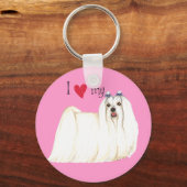 私のマルチーズ キーホルダー (正面)