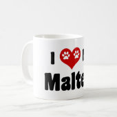 私のマルチーズ コーヒーマグカップ (正面左)