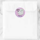 私のマルチーズ ラウンドシール (バッグ)