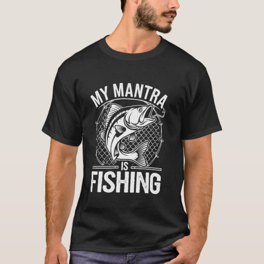 私のマントラは釣り Tシャツ (正面)