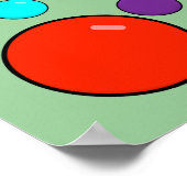 私のマーブルのポスタおもしろいーサインを失う ポスター (角)