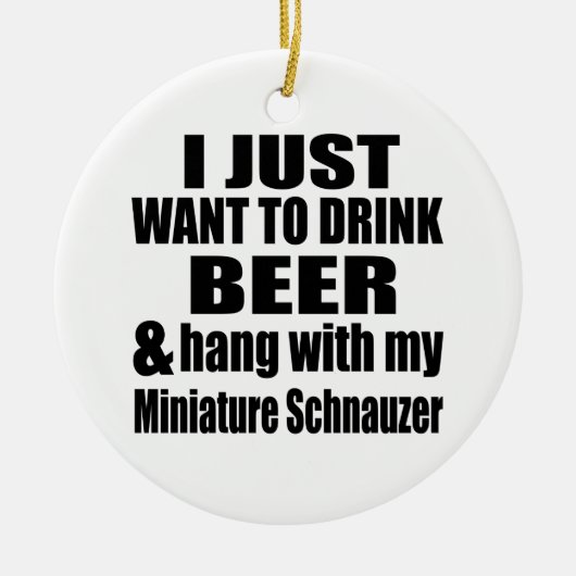 私のミニチュア・シュナウツァーとのこつ セラミックオーナメント (正面)