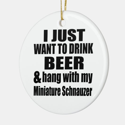 私のミニチュア・シュナウツァーとのこつ セラミックオーナメント (左)