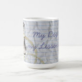 私のミニチュア・シュナウツァーは私のレッスン・プランを食べました コーヒーマグカップ (中央)