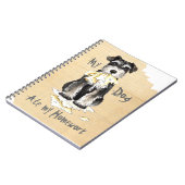 私のミニチュア・シュナウツァーは私の宿題を食べました ノートブック (左側)