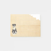 私のミニチュア・シュナウツァーは私の宿題を食べました ポストイット (正面)