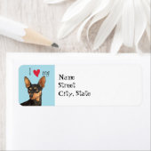 私のミニピンが大好き ラベル (インサイチュ)