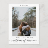 私のミニマル名誉のマトロンになります写真シック ポストカード (正面)