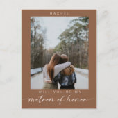 私のミニマル名誉のマトロンになります写真シック ポストカード (正面)