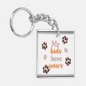 '私のミニマル子供は手'アクリルのキーチェーンを持っている キーホルダー (正面左)