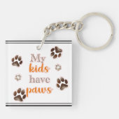 '私のミニマル子供は手'アクリルのキーチェーンを持っている キーホルダー (裏面)