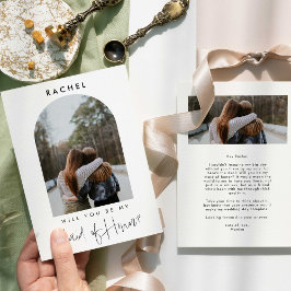 私のメイドオブオナーになってくれる? ミニマルフォト