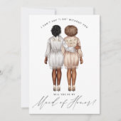 私のメイドオブオナーになってくれる？ Girls in Robes V3 招待状 (正面)