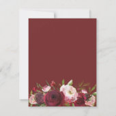 私のメイド・オブ・オナーになってくれる？ | バーガンディー ブラッシュ 招待状 (裏面)