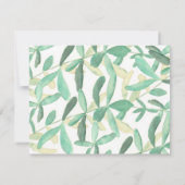 私のメイド・オブ・オナーに Modern Botanical 招待状 (裏面)