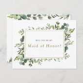 「私のメイド・オブ・オーナー（花嫁付き添い人）か？ 案内ポストカード (正面/裏面)