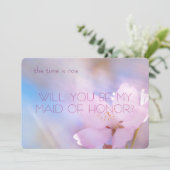 私のメイド・オブ・オーナー（花嫁付き添い人）さくらんぼ 招待状 (スタンド正面)