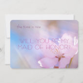 私のメイド・オブ・オーナー（花嫁付き添い人）さくらんぼ 招待状 (正面)