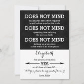 私のメイド・オブ・オーナー(花嫁付き添い人)でいいかな 招待状 (正面)