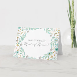 私のメイド・オブ・オーナー（花嫁付き添い人）ですか。 招待状