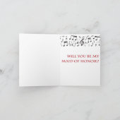 私のメイド・オブ・オーナー（花嫁付き添い人）ですか。 招待状 (内部)