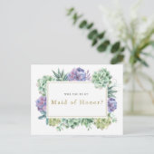 「私のメイド・オブ・オーナー（花嫁付き添い人）になる？」 案内ポストカード (スタンド正面)