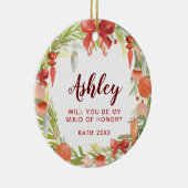 私のメイド・オブ・オーナー（花嫁付き添い人） |の新婦付添人の提案です セラミックオーナメント (右)