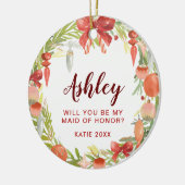 私のメイド・オブ・オーナー（花嫁付き添い人） |の新婦付添人の提案です セラミックオーナメント (左)