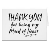 私のメイド・オブ・オーナー（花嫁付き添い人）の結婚式の招待状があることをありがとう (正面横)