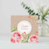 私のメイド・オブ・オーナー(花嫁付き添い人)?カスタム招待状 招待状 (スタンド正面)