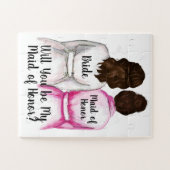 私のメイド・オブ・オーナー(花嫁付き添い人)パズル結婚 ジグソーパズル (横)