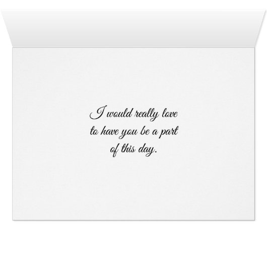 私のメイド・オブ・オーナー（花嫁付き添い人）パーソナライズされたカード (内部横(下))